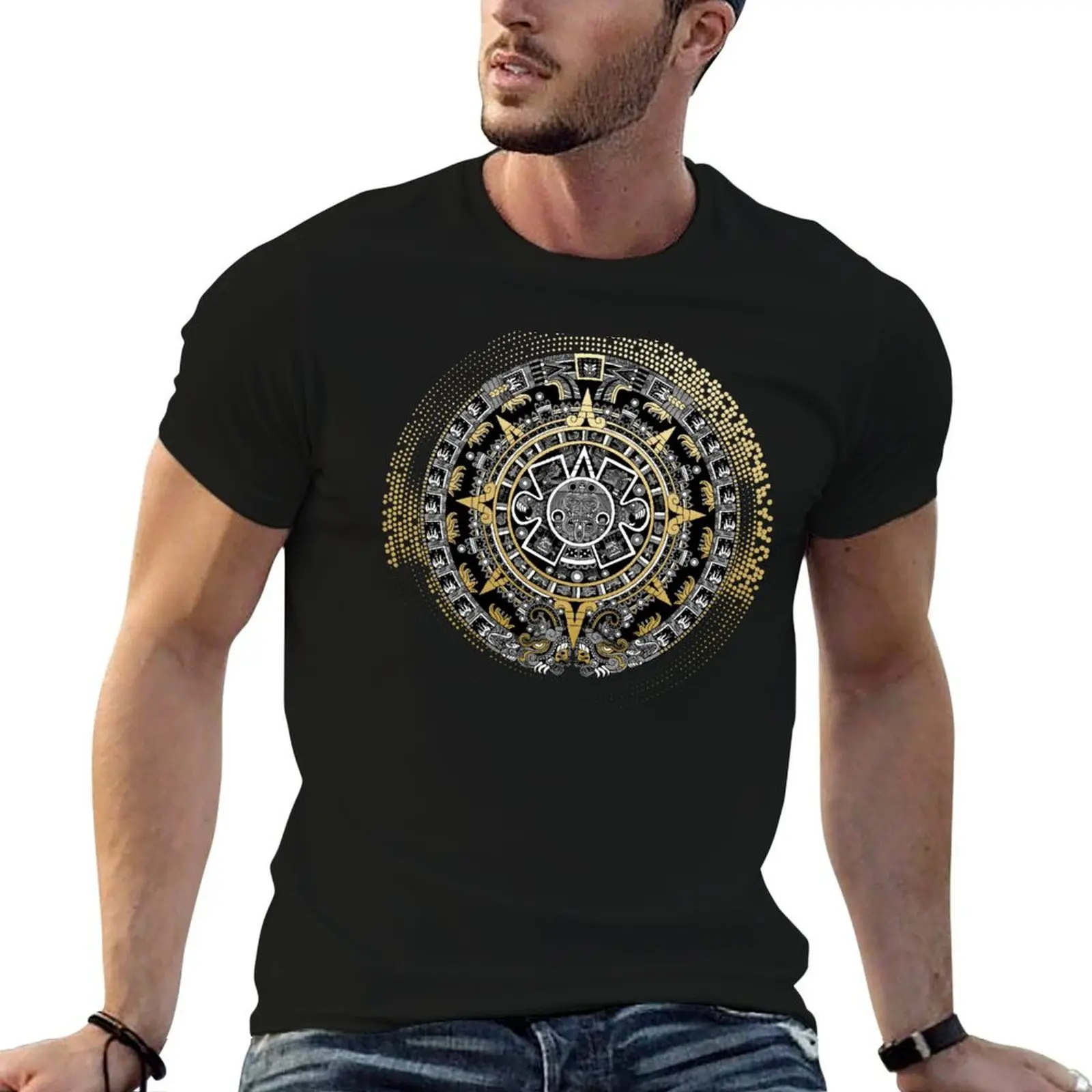 aztec calendar 5 T-Shirt tshirts personalised aesthetic clothes mens clothes