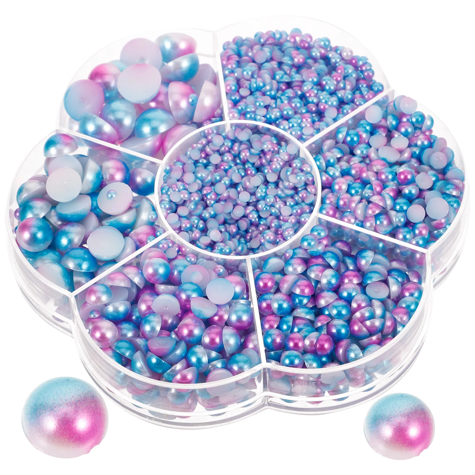 

Round Nail Pearls Decorative Art Charms Colorful AB Pearl DIY Craft Materials Pearl For Diy Crafts For Nail Salon Home