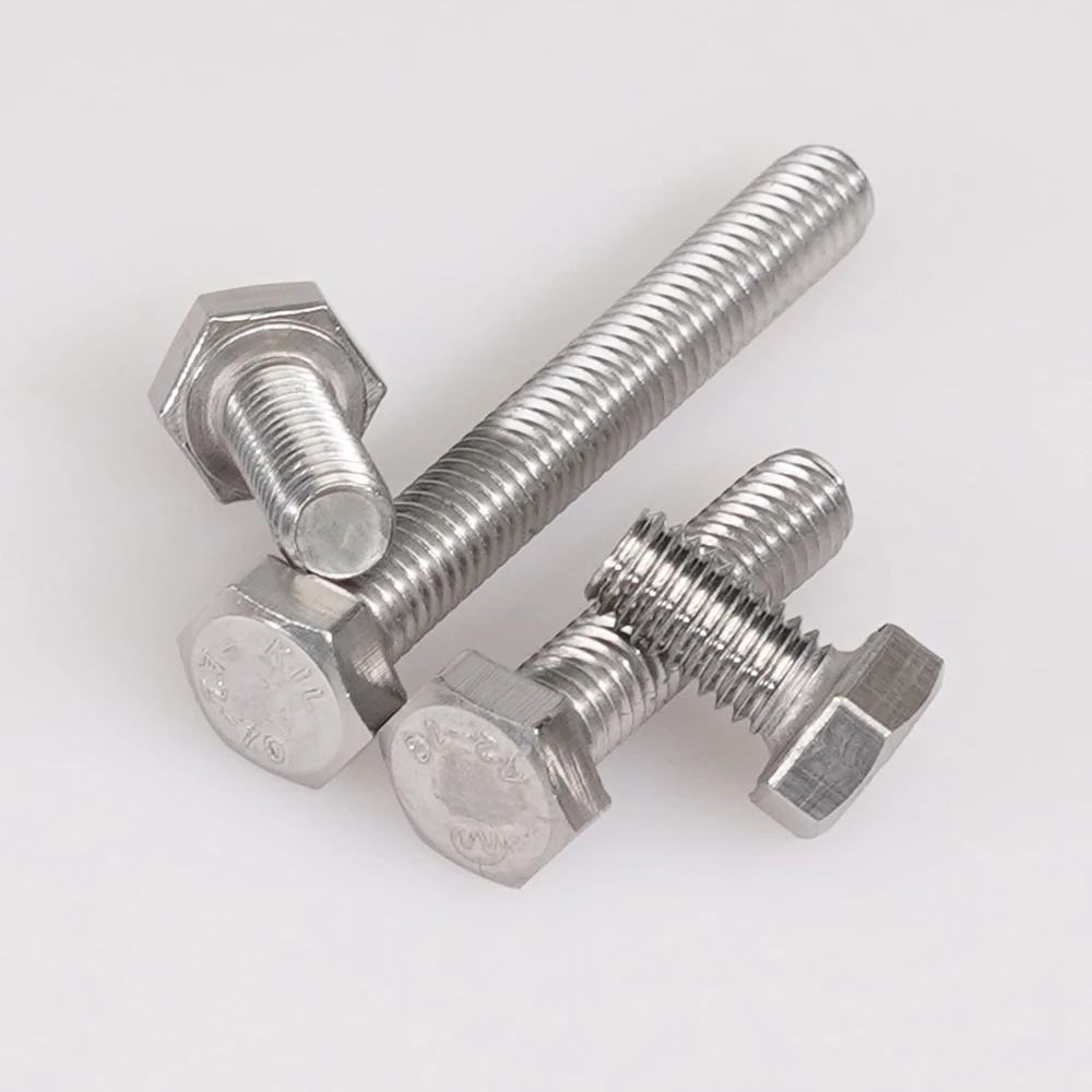 M4 M5 M6 M8 M10 M12 Sechskantschraube und Muttern-Set aus Edelstahl 304, große Vollverlängerungsschraube – Detail 2
