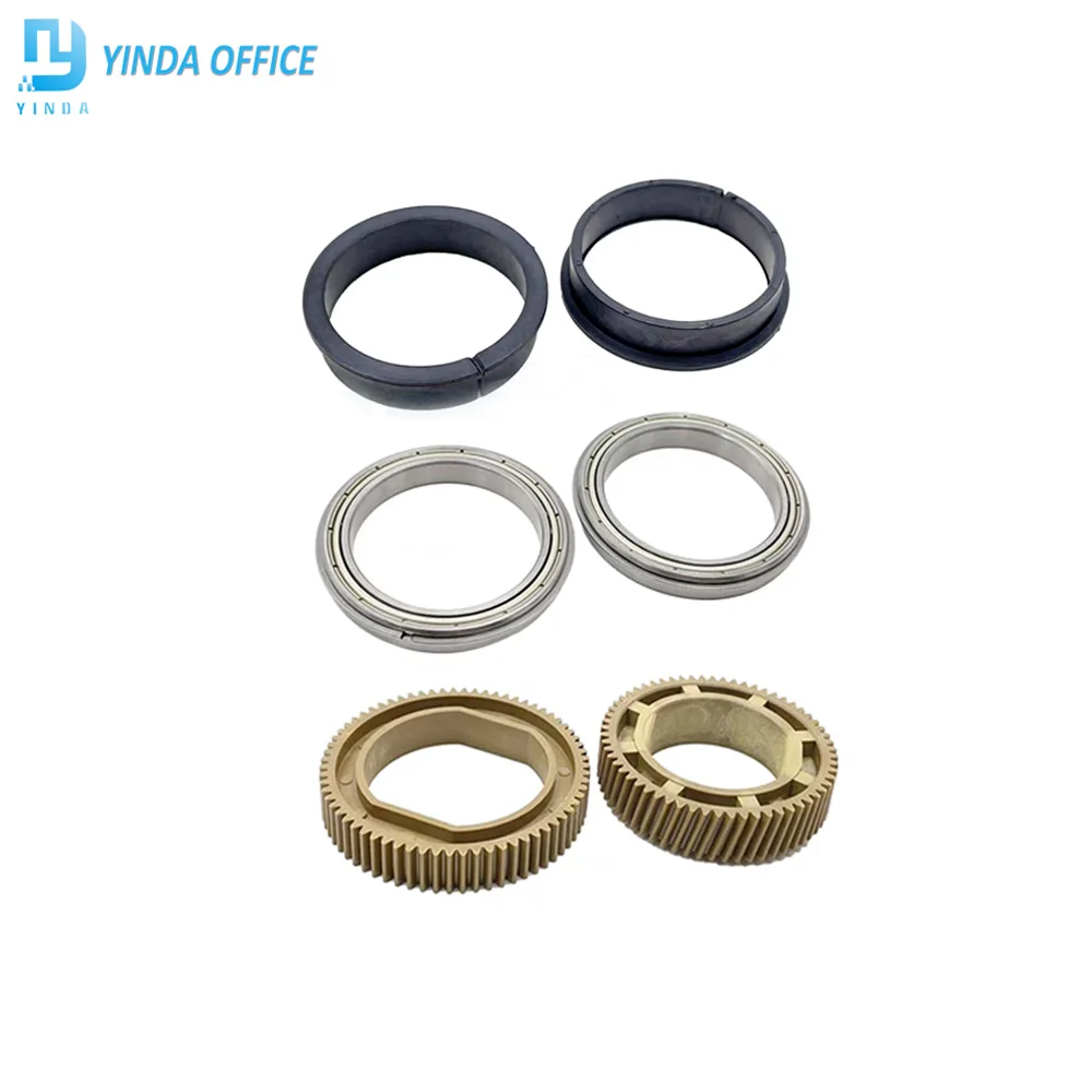 3sets Fuser Upper Roller Gear For Xerox DC 4110 4112 4127 4590 4595 DC 900 1100 D95 D110 D125 Upper Roller Bushing Bearing