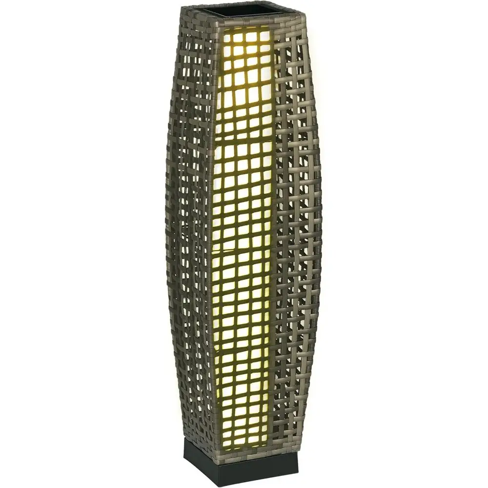 

Outdoor LED Garden Lanterns for Driveway, Yard, and Deck Lighting with Auto On/Off Feature, Gray