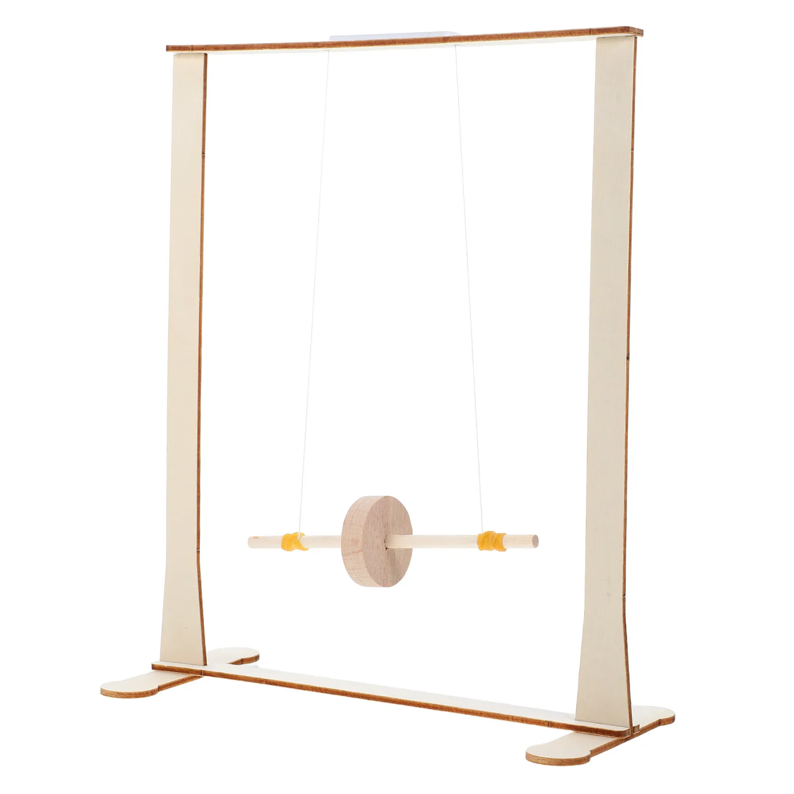 Maxwell Wheel Gravity Experiment Kit Wooden Physics Learning Tool for Children Science Education Stem Classroom Home Lab Use