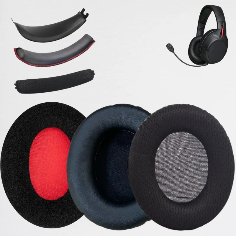 HyperX Cloud II/2 Cloud Alpha Cloud Stinger Wireless Headset Replacement Earpads, Headband and Comfort Velvet Fabric