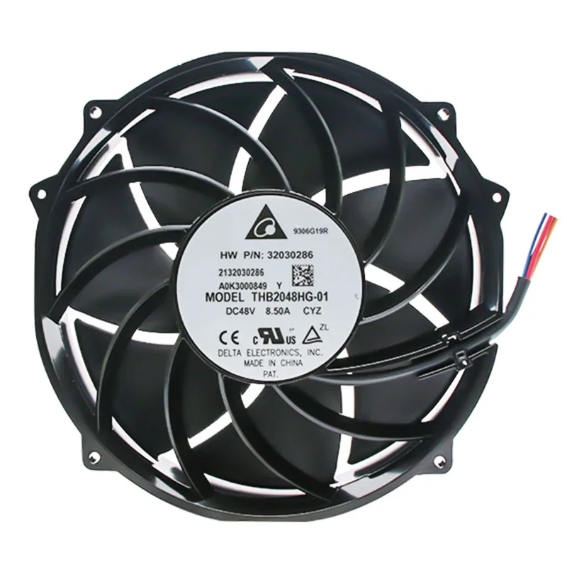 for Delta THB2048HG-01 DC 48V 8.5A High-Power Ultra Violent Inverter Full Metal Computer Fan