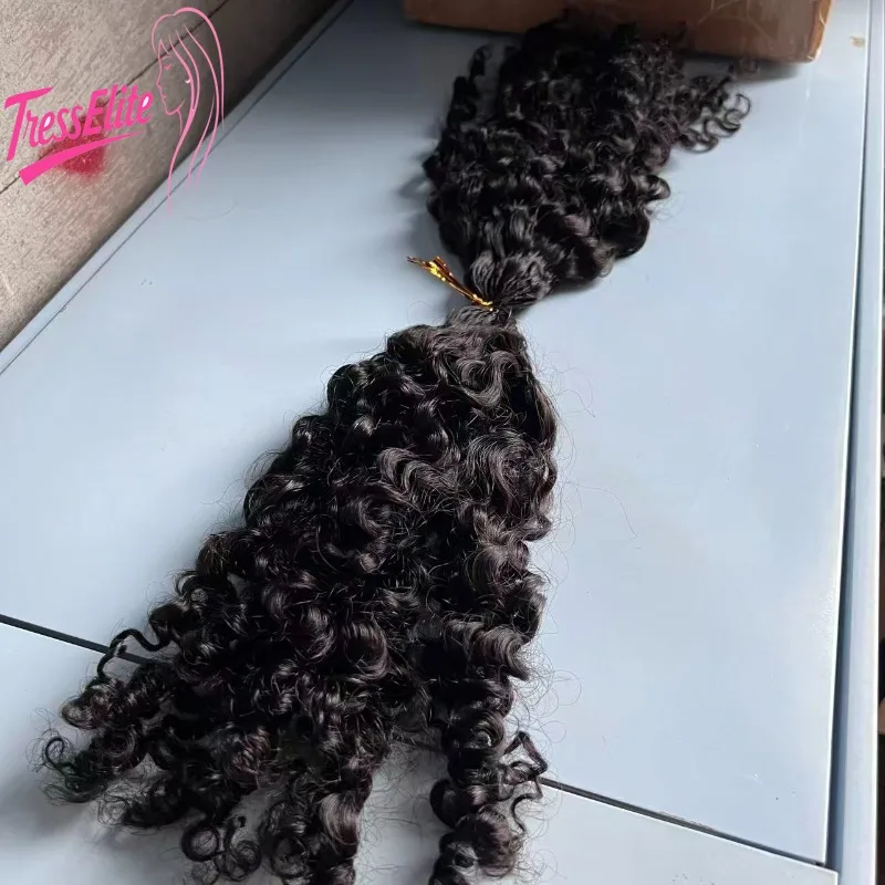 Crochet Braided Brazilian Curly /body Wave Human Hair Bulk Hair Natural Color Soft Texture for Everyday Use Stylish Appearance