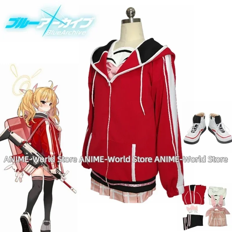 

《Custom size》Ibaragi Yosimi Cosplay Costume Game Blue Archive Cosplay Dress Suit Halloween Party Uniforms Anime Clothing Shoes