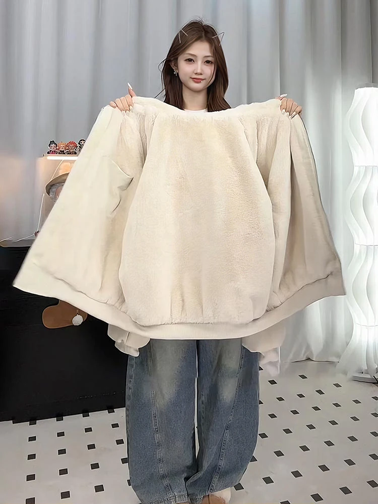 

Thiened American Sle Fluffy Mountain Eagle Cotton Jaet Men's Winter Coat with Large Fur Collar Hooded Fce Lined Warm...