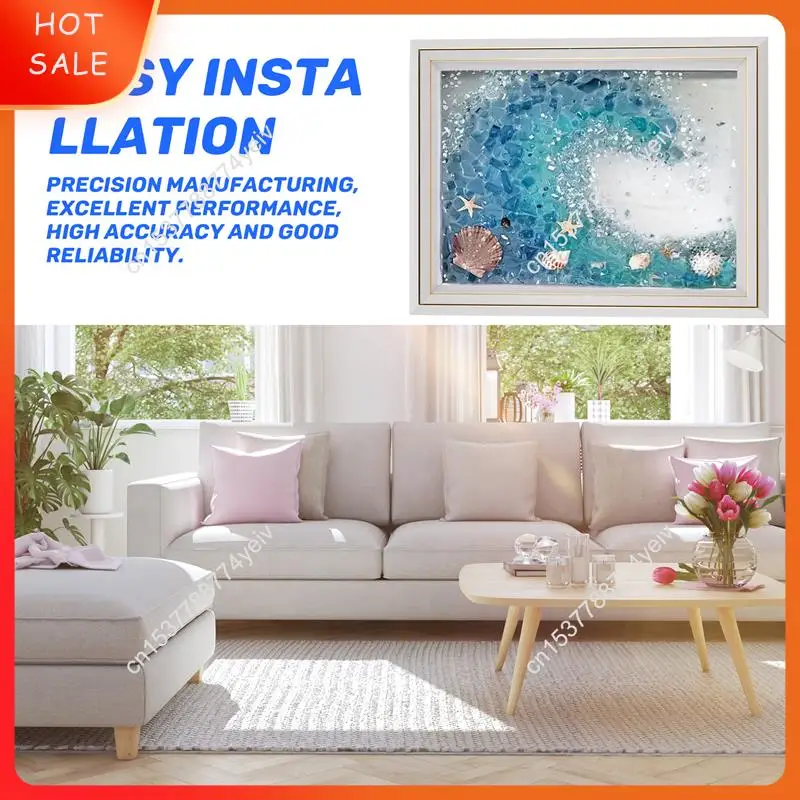 Художественный набор из морского стекла, наборы для самостоятельного изготовления для взрослых, декор из морского стекла, морское стекло, художественный набор из смолы для пляжа своими руками, художественный подарок из морского стекла A62X