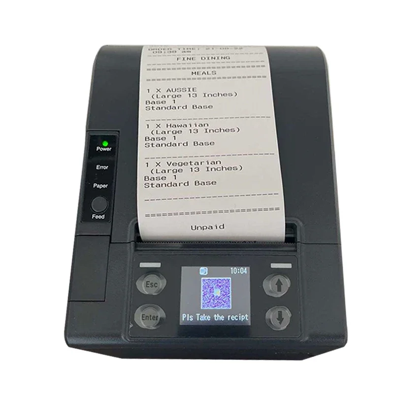 High quality 80 mm 3 inch Pos system direct thermal printer Receipt printer for restaurants