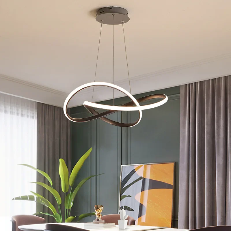 Personalized and Creative Clover Restaurant Pendant Light Nordic Modern and Minimalist Restaurant Hotel Art Bar LEDCeiling Light