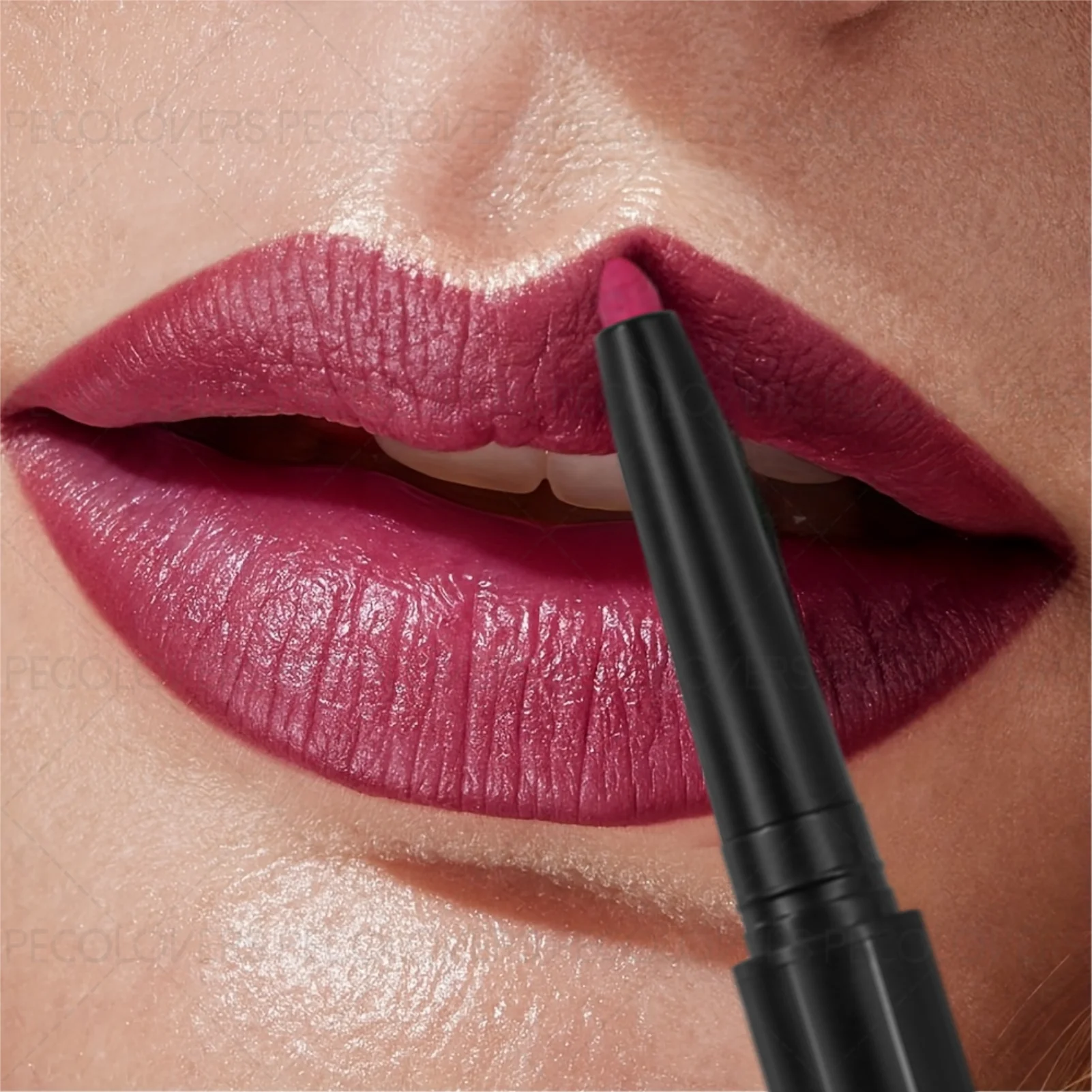 マットリップライナーペンシル 1本 - 長持ち、剥がれにくい、すべての肌タイプに適した滑らかなリップスティック、ベリー、ピンク、レッドの色合いをご用意