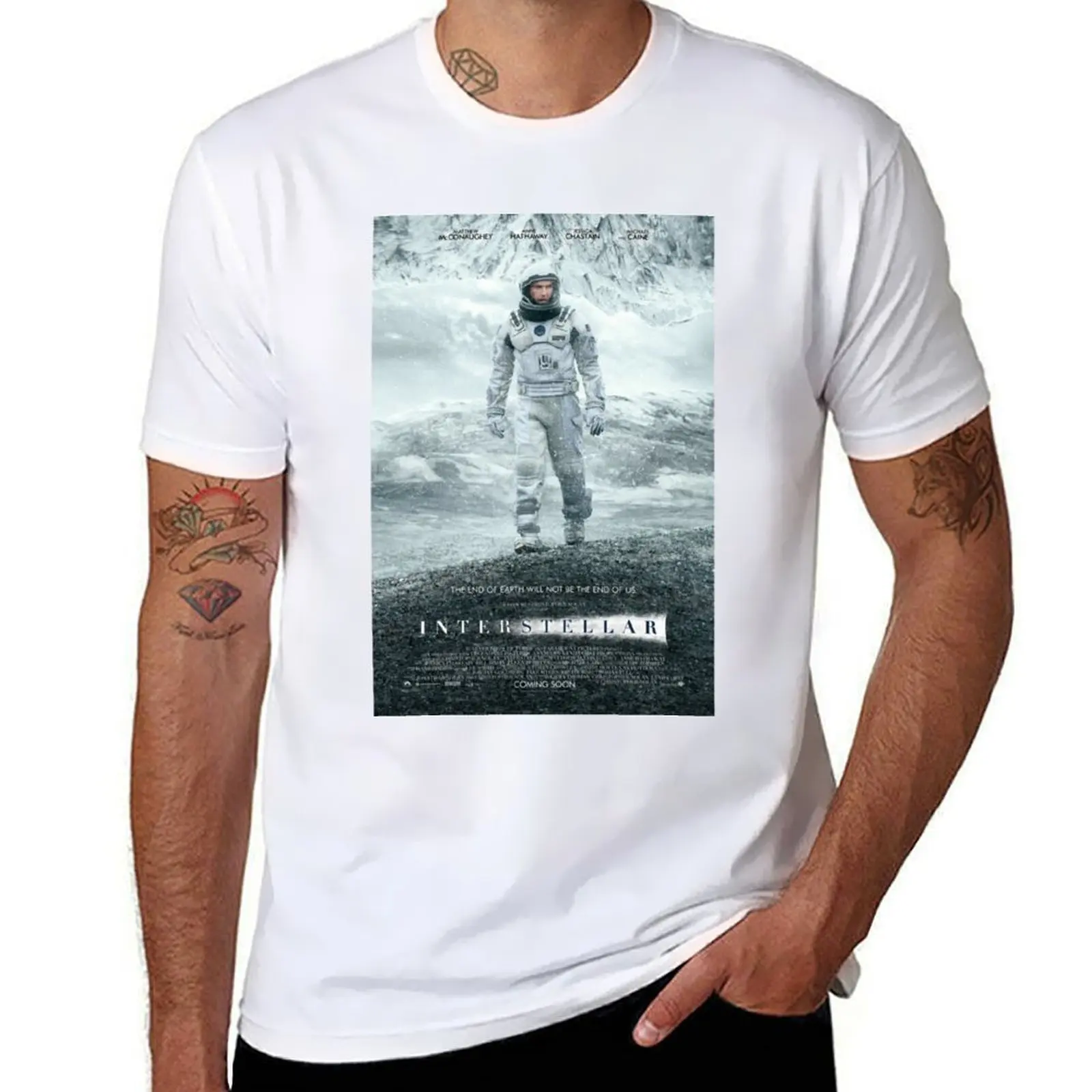 

Interstellar Movie High Quality Design T-Shirt cotton t shirt man t shirts cotton 100% T-Shirt