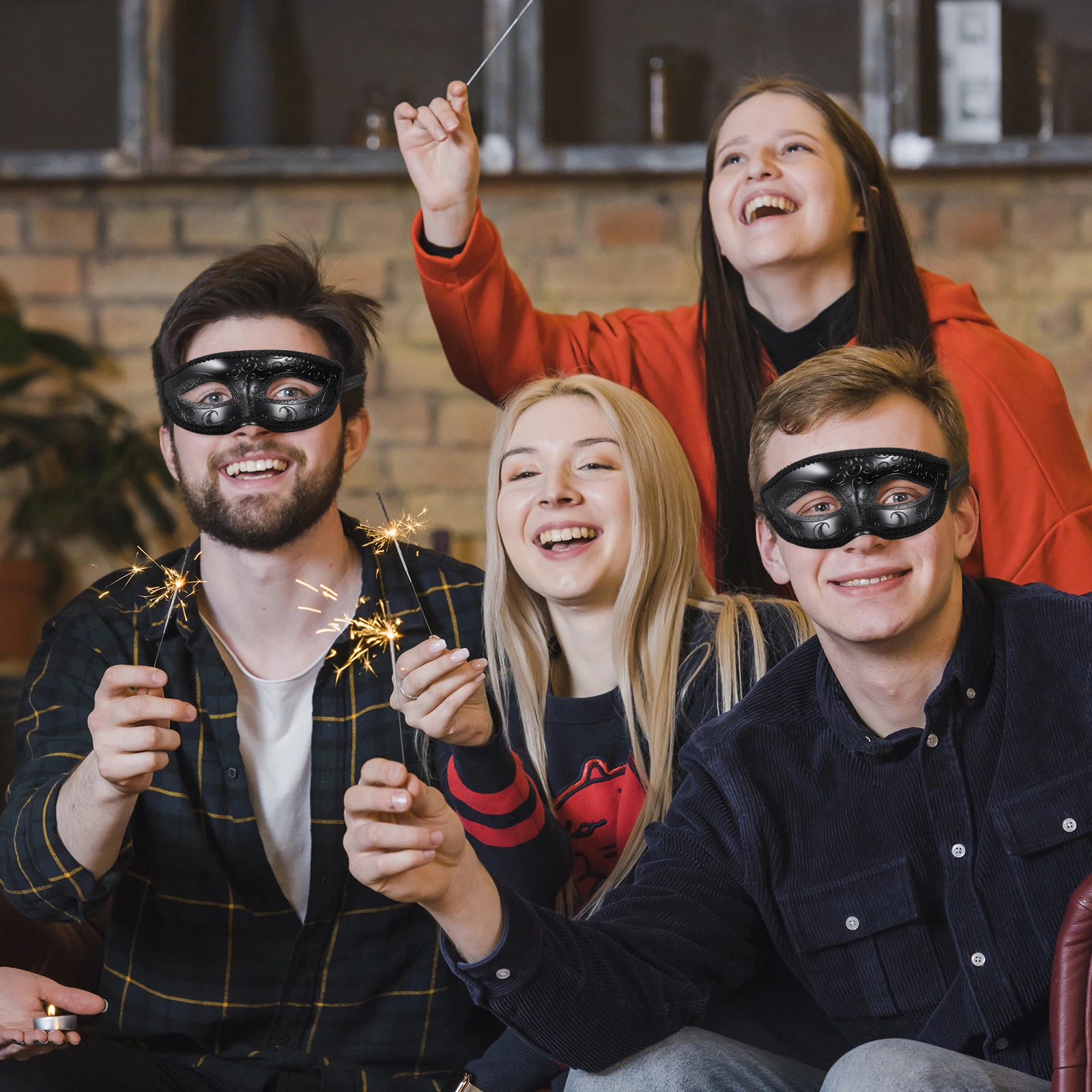 Shine Sexy Mask Dress for Adults Masks Masquerade Party Plastic Accessories Cosplay