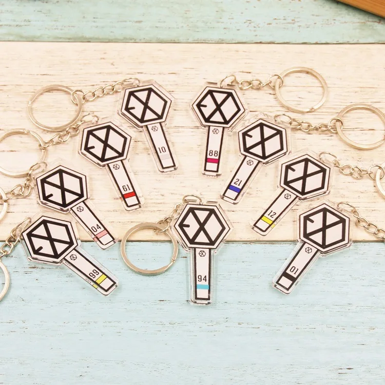 keychain exo Korean International Singers Combination Keyring Antique Jewelry For Fans Memorable