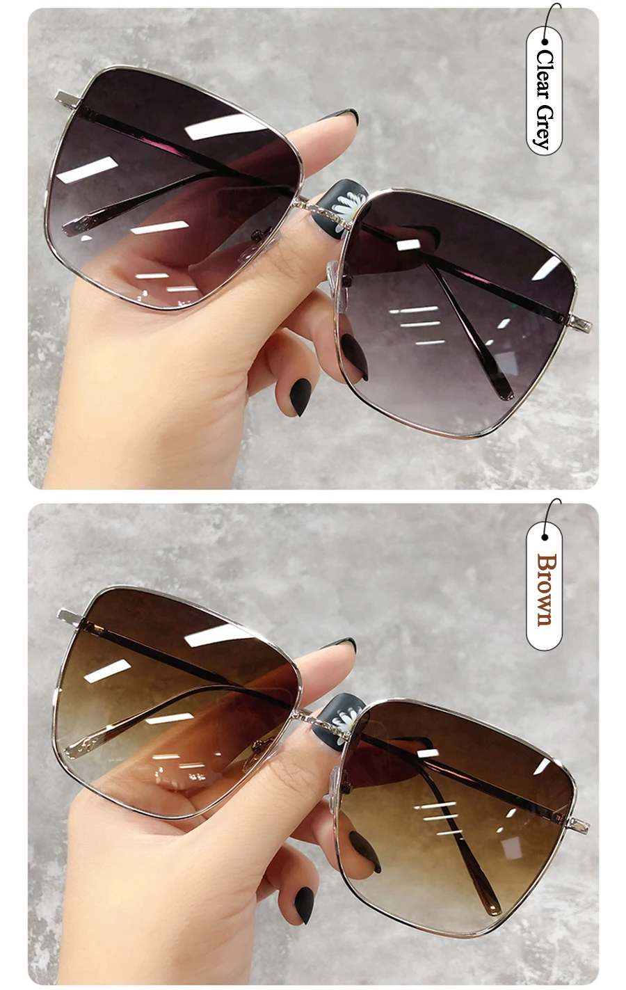 Sonnenbrille Frauen Luxus Platz Männer Fahren Reise Marke Design Gradienten Vintage Sonnenbrille Weibliche Unisex Retro Oculos Neue 2026 – Detail 9