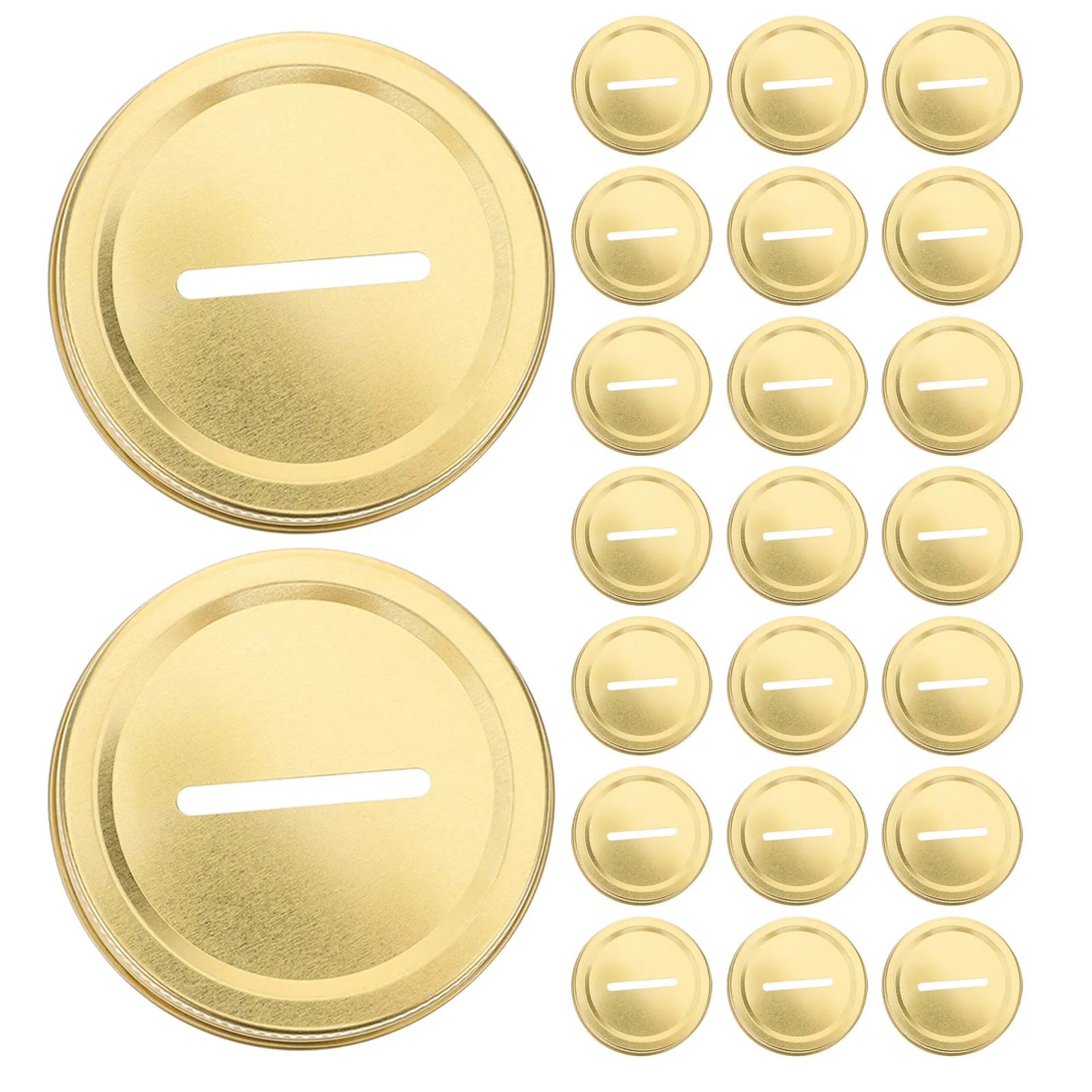 50pcs-golden-tinplate-coin-slot-lid-fits-70mm-regular-mouth-jar-money-saving-jar-cover-piggy-bank-lid-for-adults-kids-diy