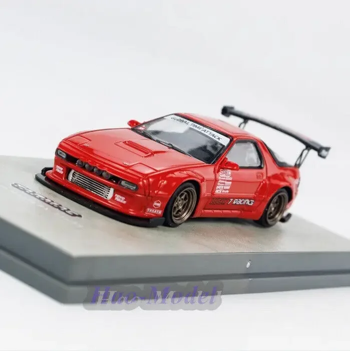 

Tarmac Works 1/64 для Pandem Mazda RX7 FC3S Модель автомобиля из сплава, литой под давлением, имитация игрушек, подарки на день рождения, коллекция для хобби, красный