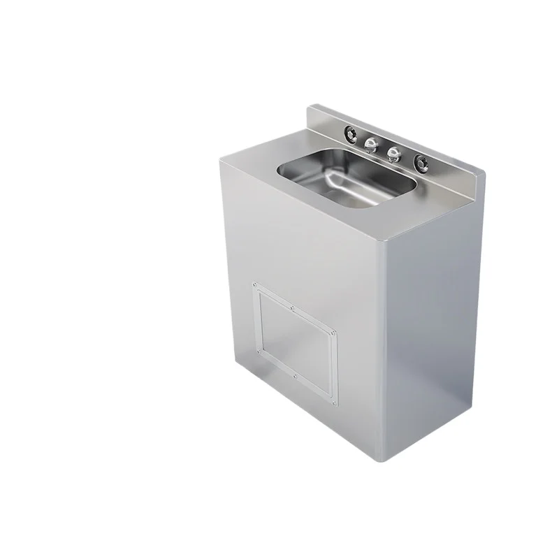 

Специальная комната для переговоров в тюремном учреждении: интегрированная раковина из нержавеющей стали на колонне