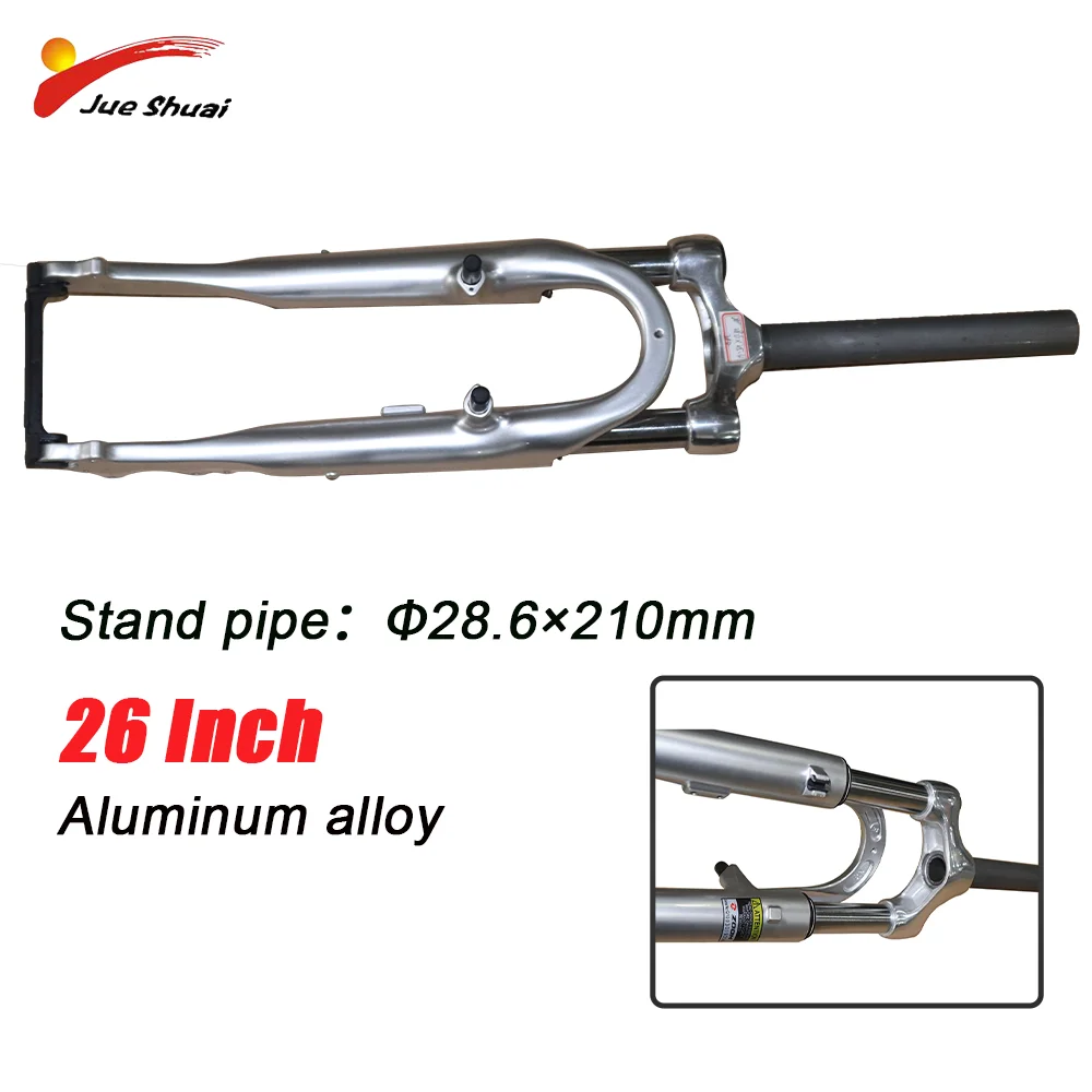 

700C Silver Road Bicycle Fork Front Aluminum Alloy for Straight Tube E-Bike Fork ABS Lockout MTB Bicycle Front Fork Disc Brake