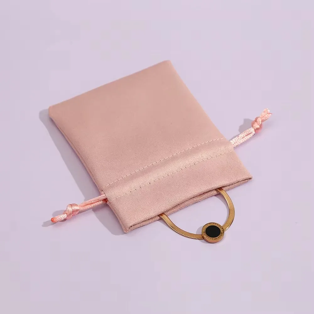 

50pcs Velvet Drawstring Bag Chic Small Gift Packing Bag Earrings Rings Necklace Jewelry candy Packaging Display Flannel Pouches
