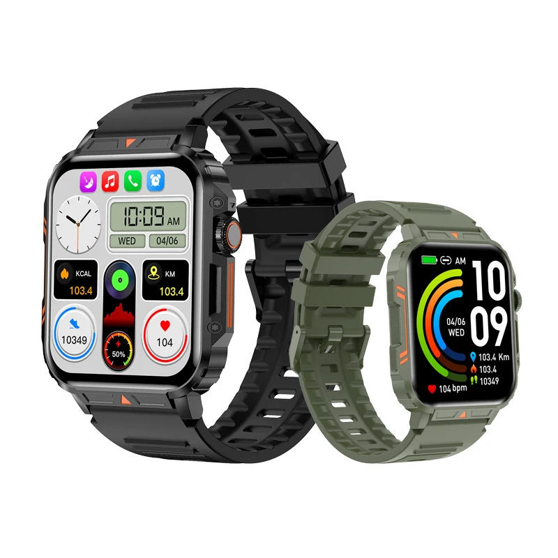 

1.95" HD Display Sport Smart Watch for Men Women Fitness Tracker Heart Rate Monitor AI Voice Assistant Pedometer for Android IOS