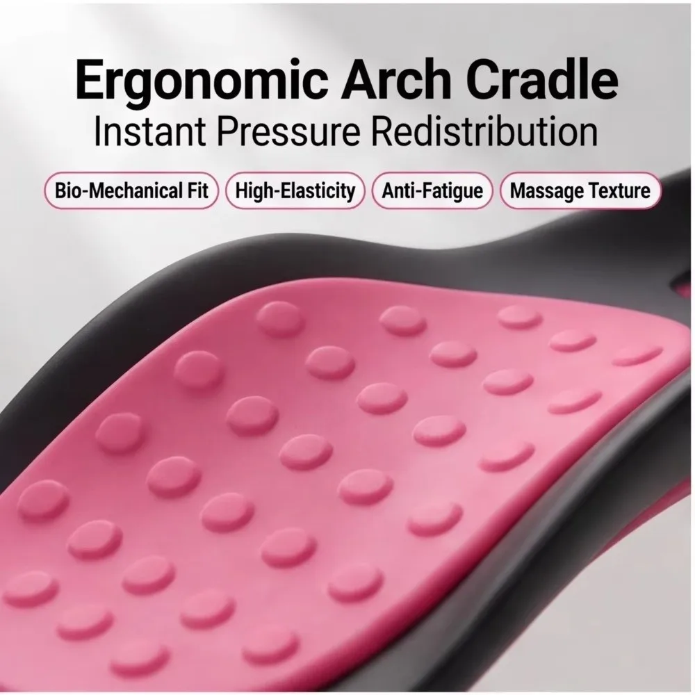 Arch Support Orthopedic Insole X/O Type Leg Half Pad Adjustable Height Insole Leg Wearable 1.5-2cm Height Arch Support Pad
