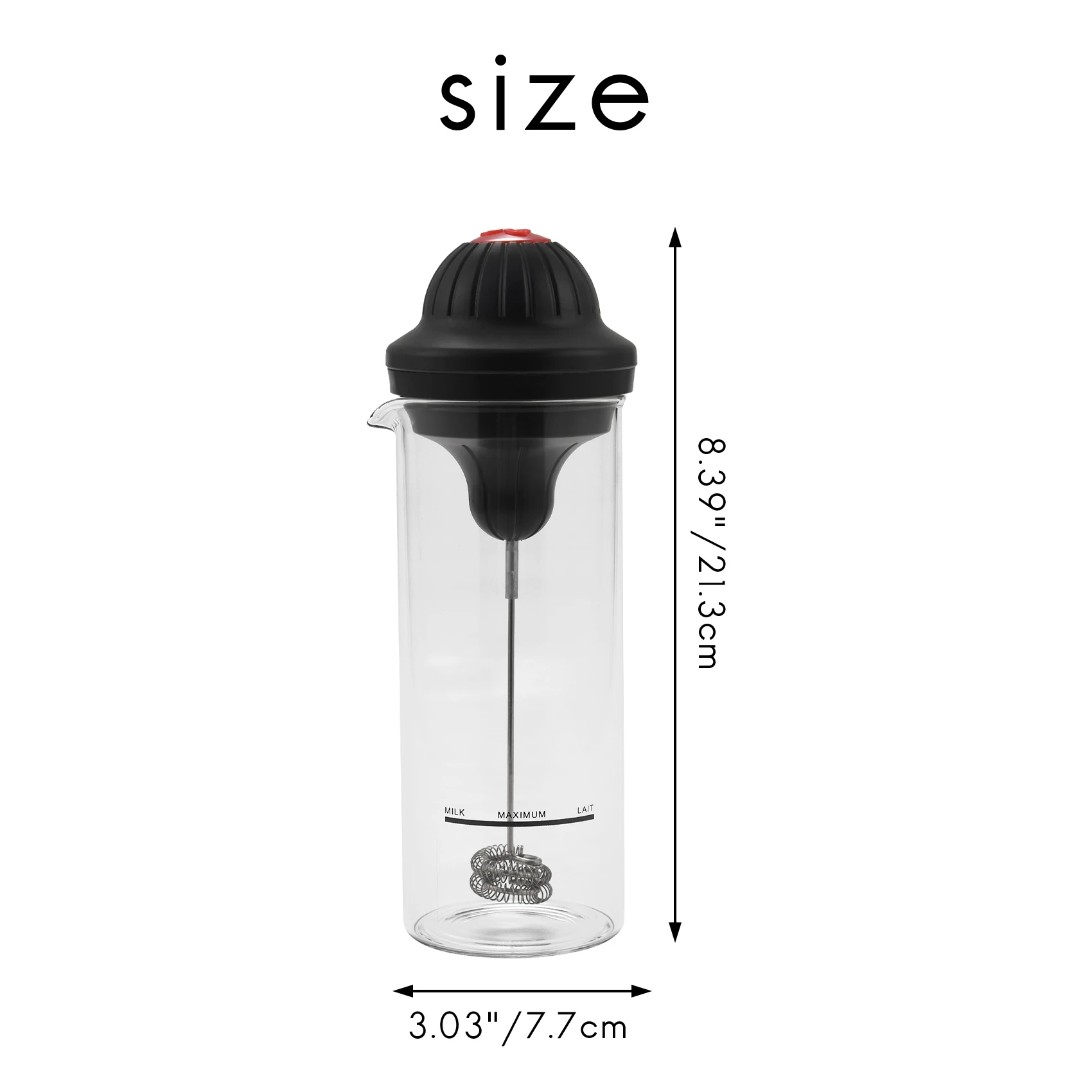 Hot Selling Milk Frother Electric Foamer Coffee Foam Maker Milk Shake Mixer Battery Milk Frother Jug Cup