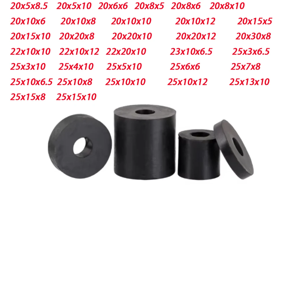 

OD 20-25mm Circular Rubber Damping Pad/Fan Coil Damping Washer/Rubber Damping Pad Shock-Absorbing&Soundproof Machine Foot Washer
