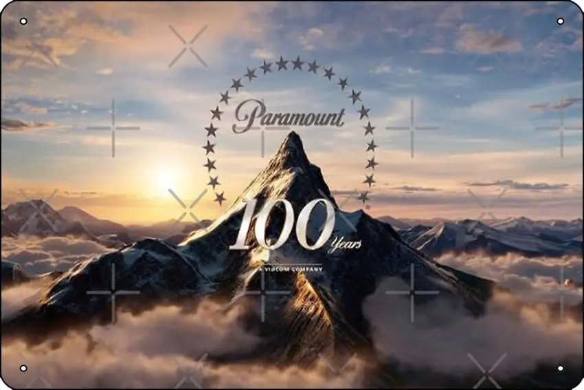 باراماونت 100th الذكرى المشارك معدن القصدير تسجيل اللوحة رجل الكهف جدار 8x12 بوصة جدار الفن الديكور