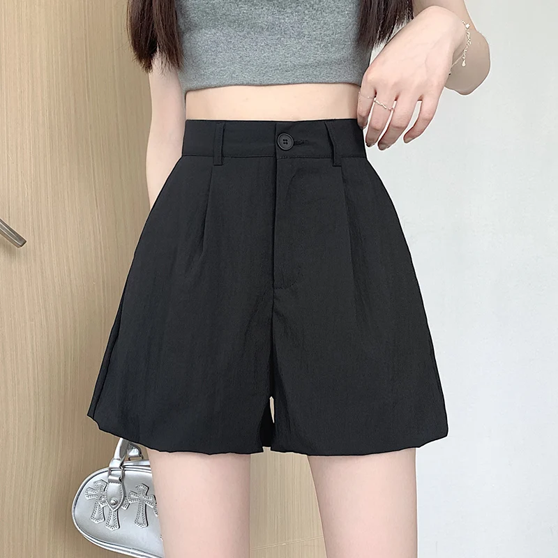 Pant skirt women's summer high waist slimming pumpkin fluffy pants A-line casual bubble lantern shorts