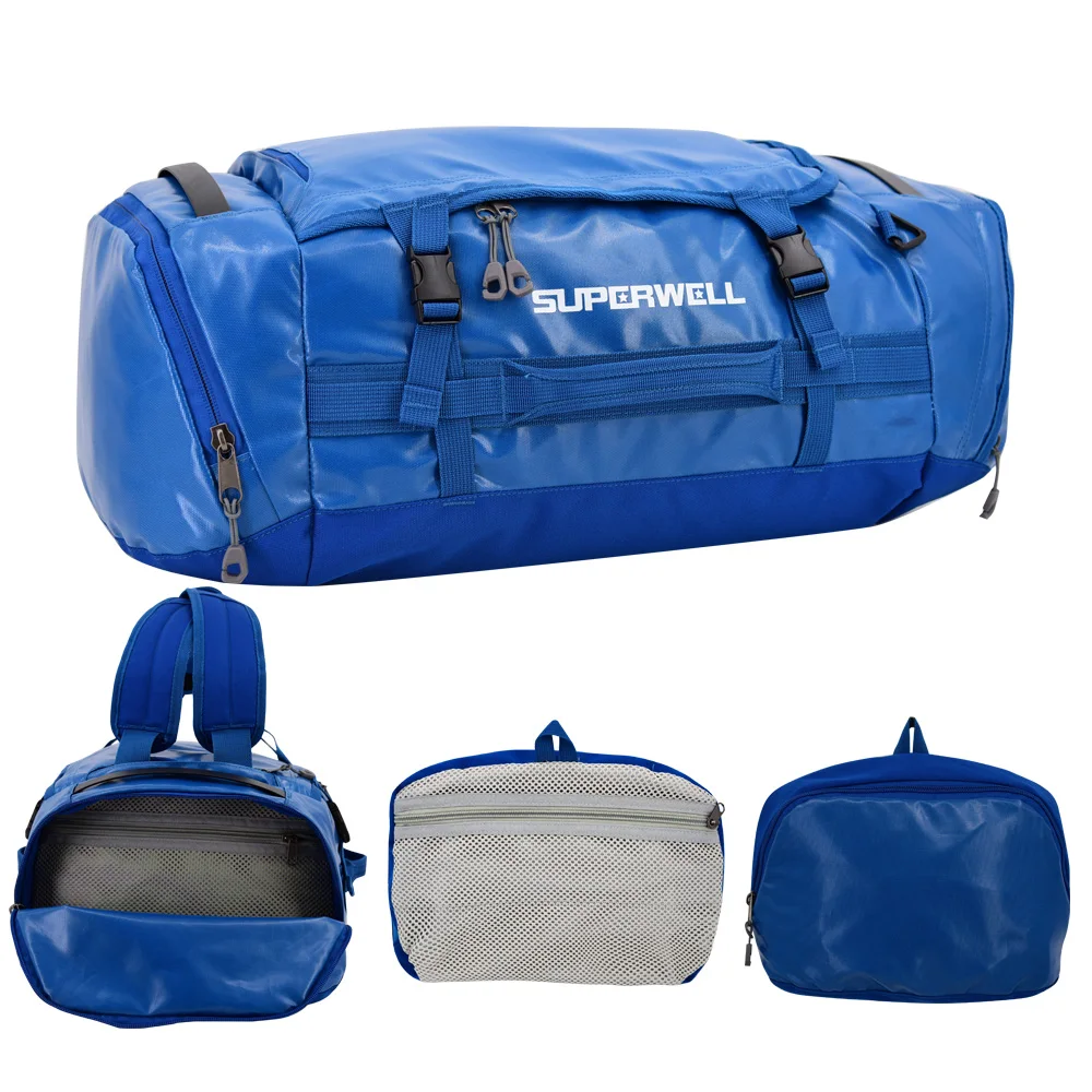 High Quality Outdoor Travelling Waterproof Backpack Gym Large Sport Garment Bags Custom Duffle Bag with Logo