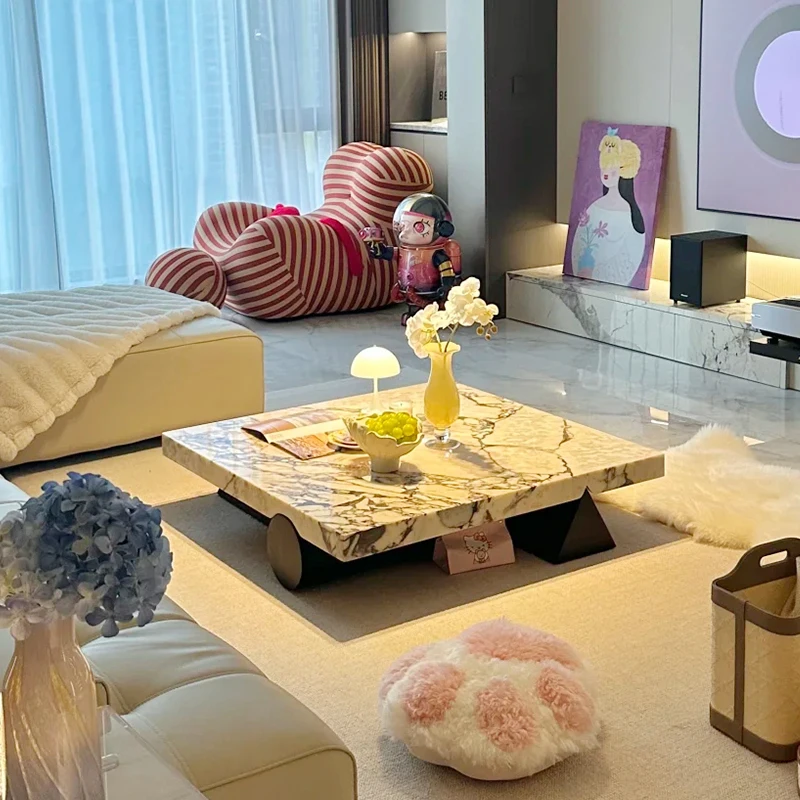 

Standing Designer Side Table Center Minimalist Aesthetic Industrial Side Table Luxury Decoration Kaffee Tische Home Furniture