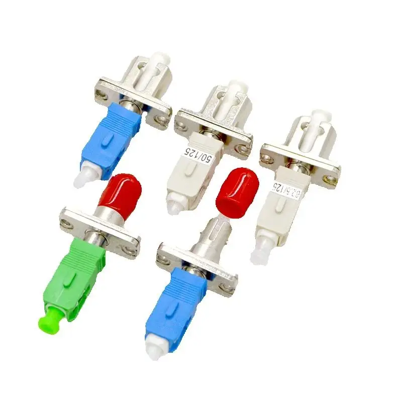 1PCS New Fiber Optic Adapter Connector ST UPC Female-SC APC Male Single Multimode Optic Fiber Coupler Flange Wholesale