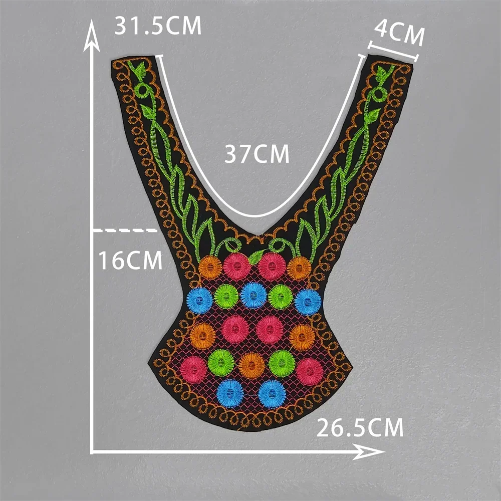 Fashion High Quality Lace Collar Ethnic Style Multi-color Style DIY Sewing Costume Clothing Accessories Decoration