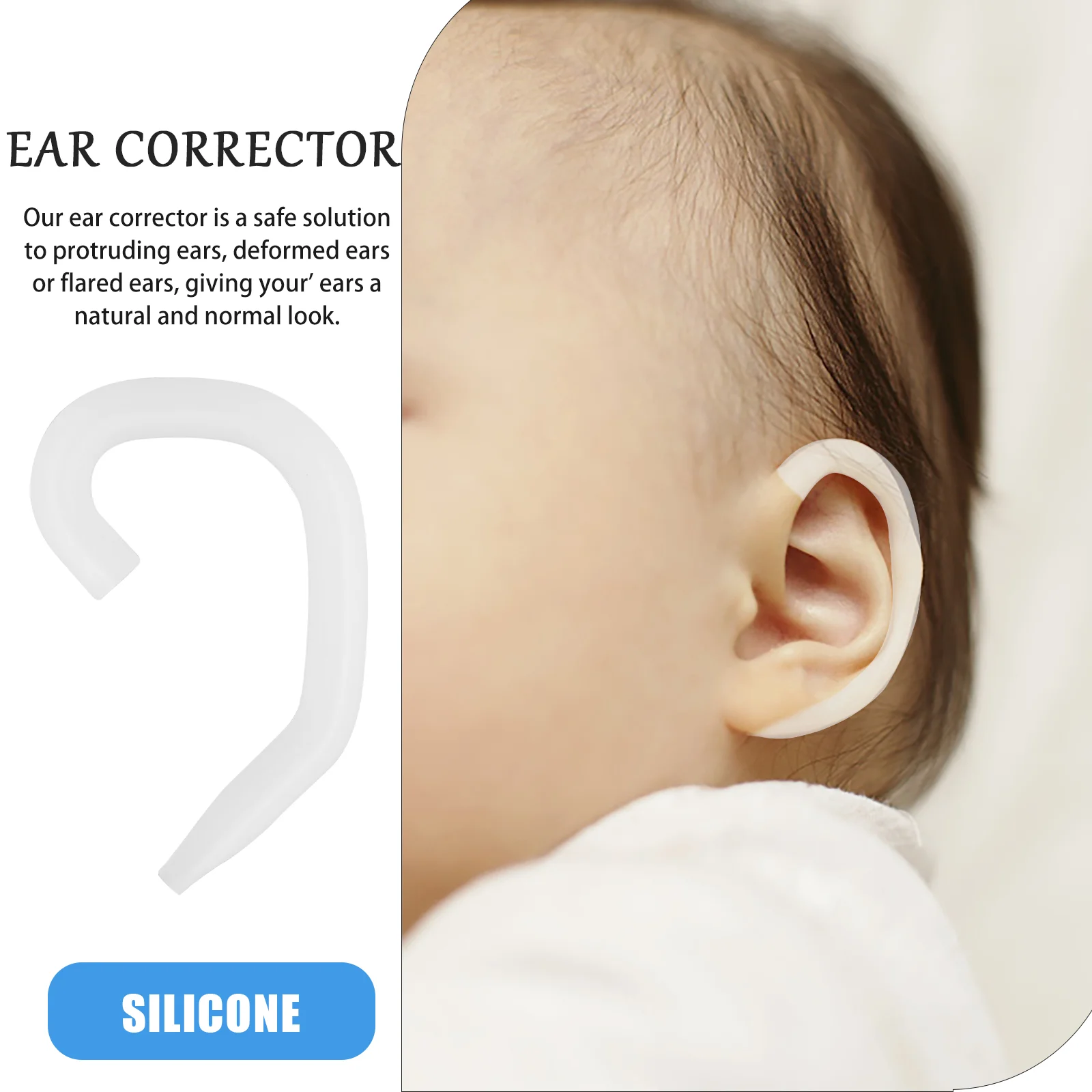 10 Pairs Transparent Color Silicone Auricle Corrector Ear for Infant Baby Comfortable Newborn