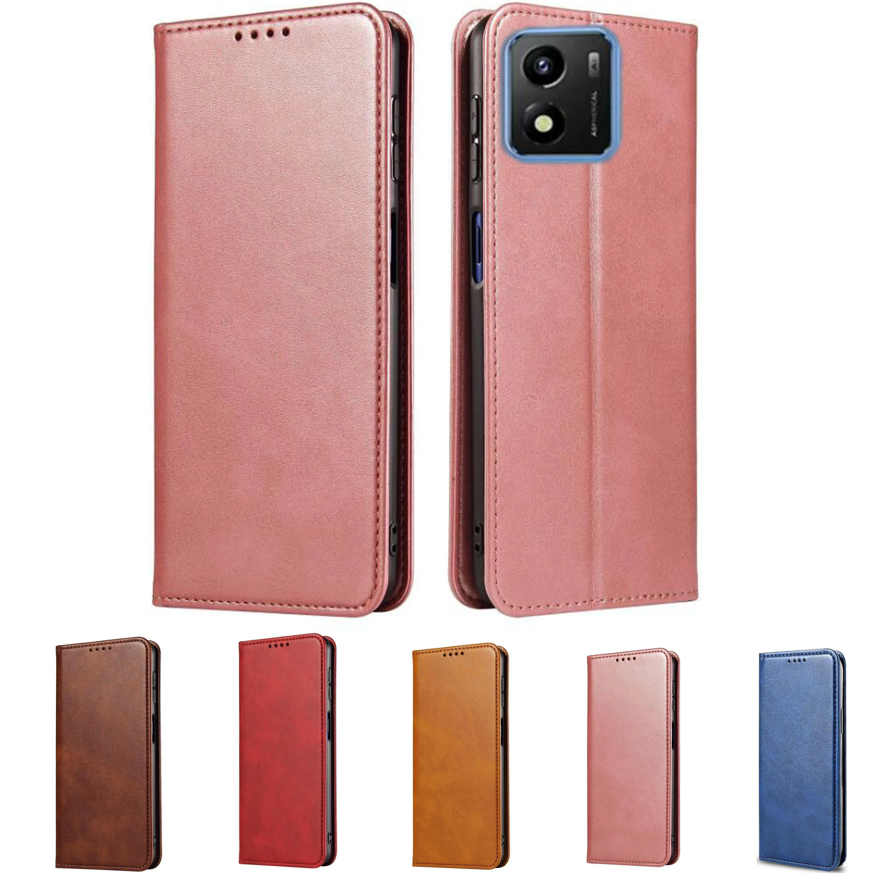 Magnetic Book Case For Vivo Y15S Case 2021 Y15C Y15a V2120 V2147 V2134 Leather Flip Wallet Case For Vivo Y15s Y15A Y01 Cover 4G