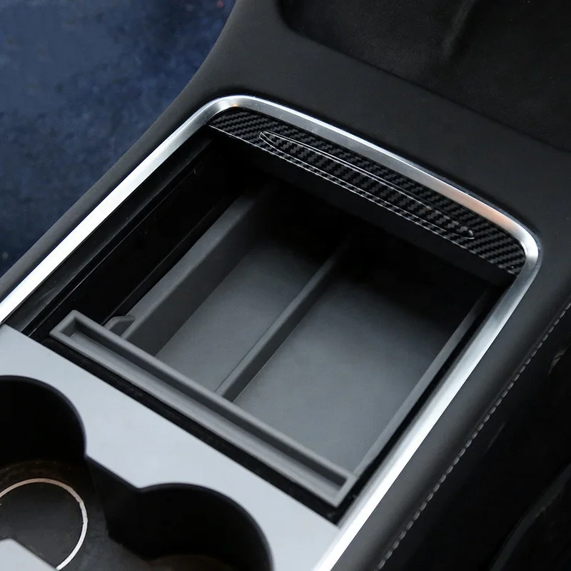 

2 Layers Waterproof for Model 3 TPE Storage Box Center Console Organizer Tray for Model Y Accessories