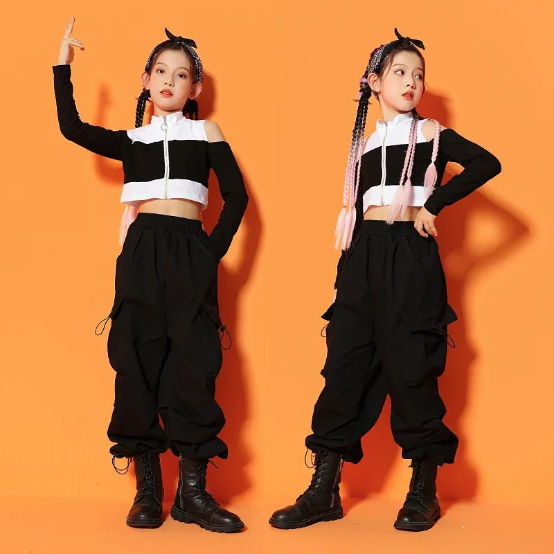 

Jazz Dance Stage Performance Costume Girls Street Dance Costume Girls Modeling Stage Runway Child Model Costume Kpop