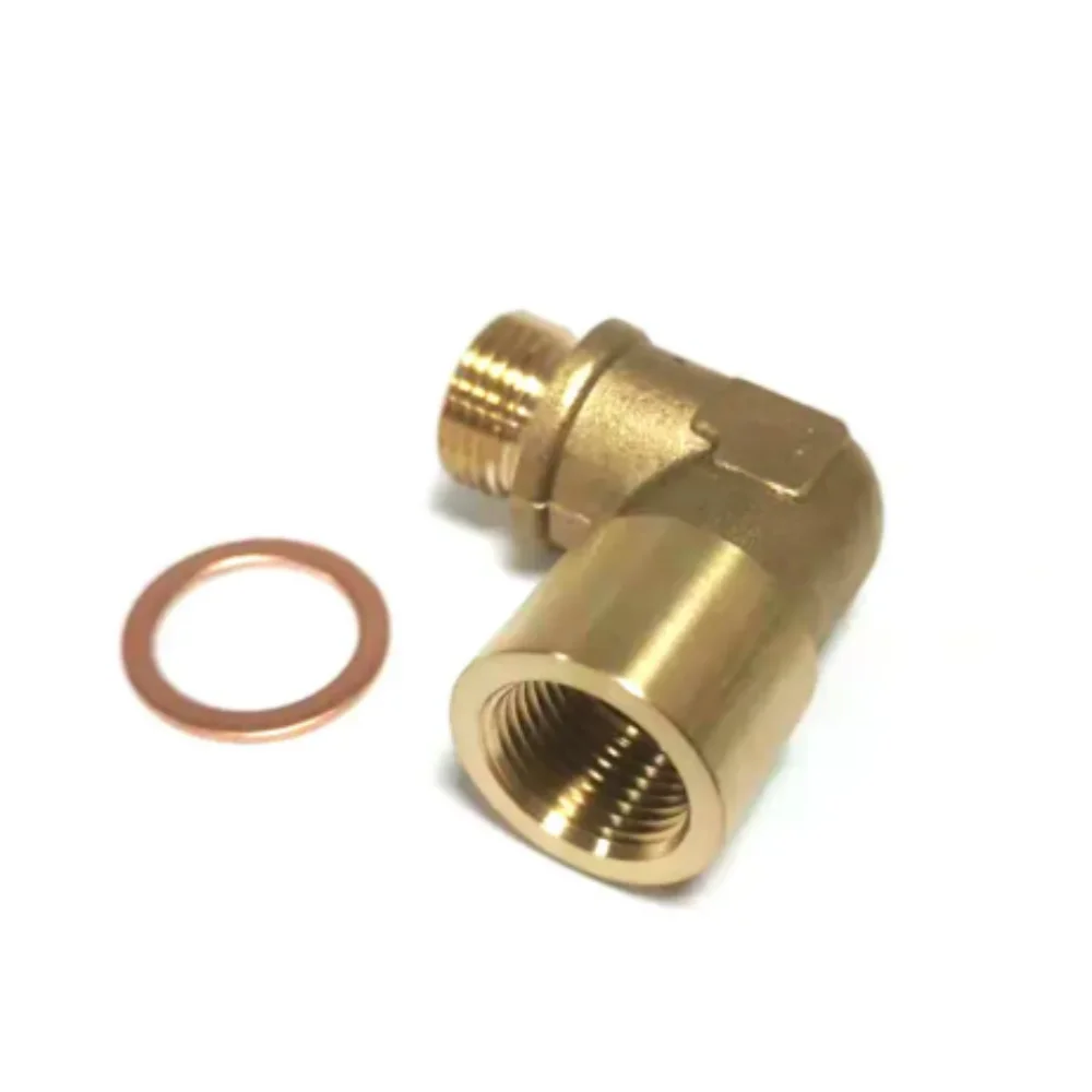 

M18 x 1.5 Brass Fitting Universal Connector Plug Kit Exhaust P0420 P0430 90 Degree O2 Oxygen Sensor Spacer Extender Tools