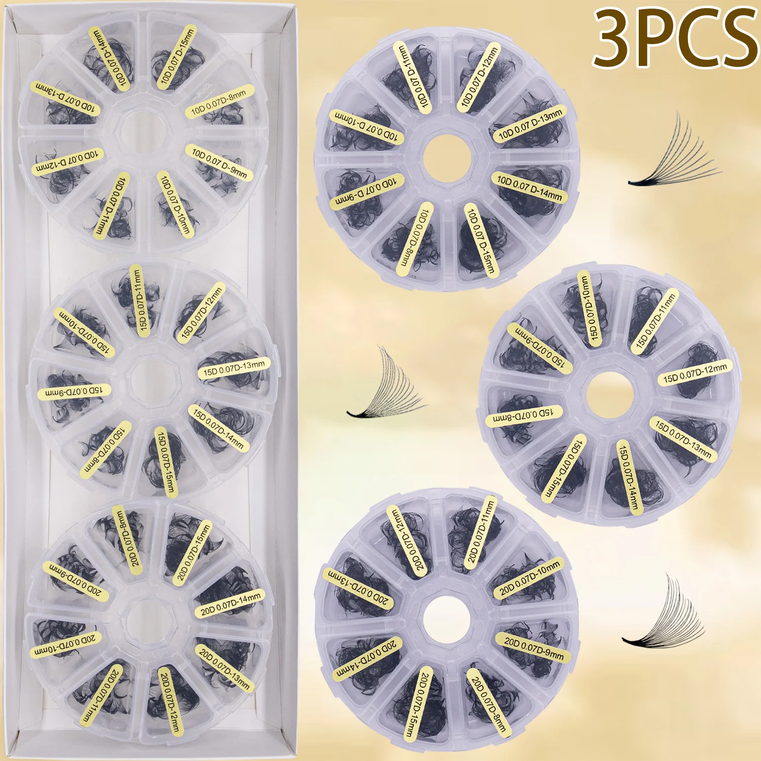 3 Pcs Of 1440 Fans …