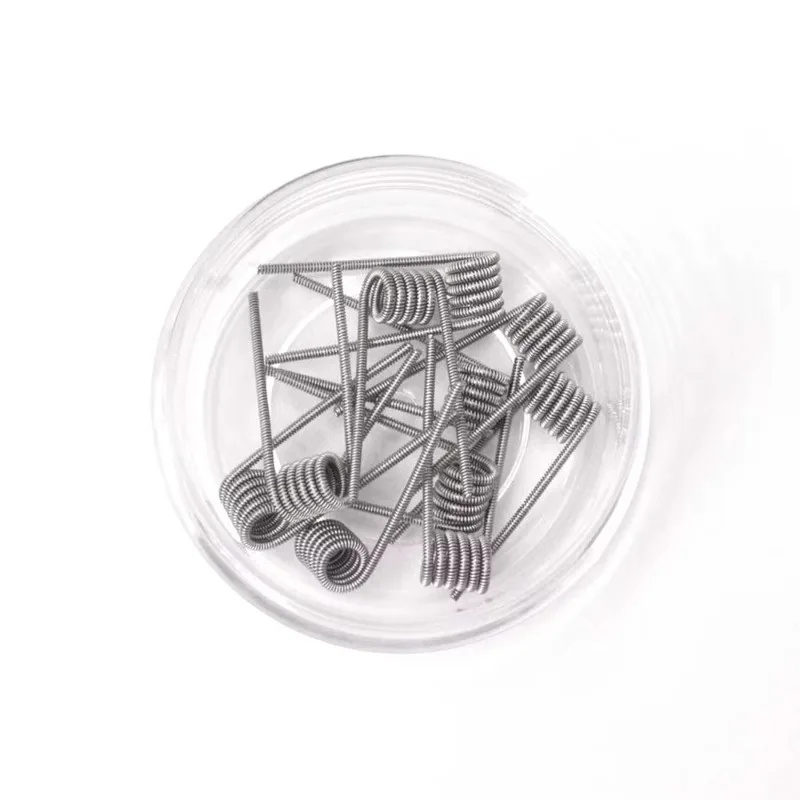 10 pçs/caixa torcido fundido colmeia clapton bobinas pré-construídas envoltório alienígena mix torcido quad tigre aquecimento 0.5ohm bobina para tanque rta rda rdta