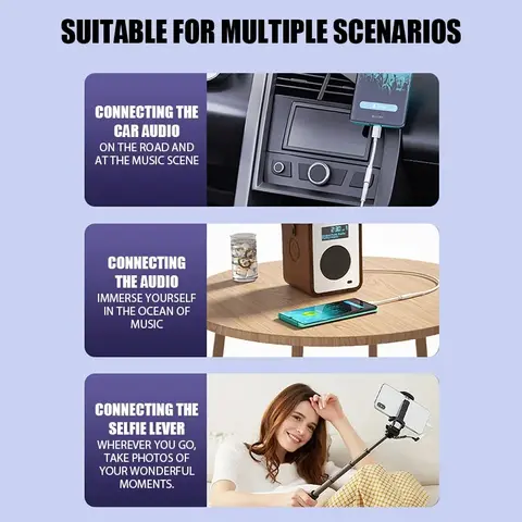 USB Typ C Till 3.5 Jack Hörlursadapter USB-C 3.5mm Ljudkabelkonverterare För iPhone 15 15 Pro MAX Samsung Galaxy Huawei Xiaomi 10 best sales USB till ljuduttag - №2