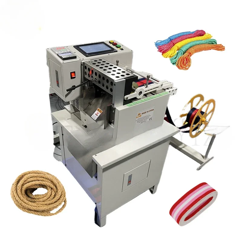 Automatic Rope Cutting Machine Leather Strap Cutting Machine Banderole/belt/hose/Bike Seat Strap Cutter Tape Cutting Machine