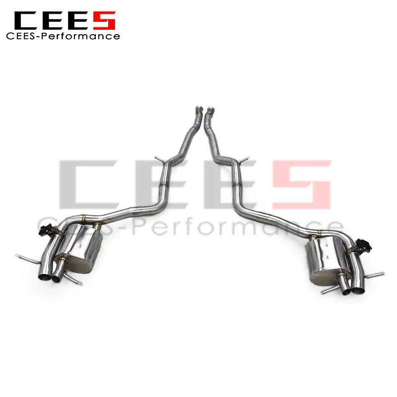 cees Stainless Steel Valvetronic Catback Exhaust System for Mercedes-Benz S500 3.0T 2023-2024 Exhaust Pipe Muffler Quad Outlet