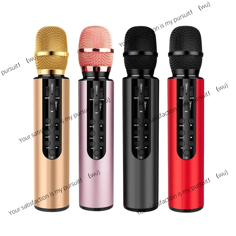 マイク-ワイヤレス-コンデンサー-デュアル-スピーカー-ポータブル-bluetooth-マイク-ホーム-シング-マイク-オーディオ-マイク-統合型