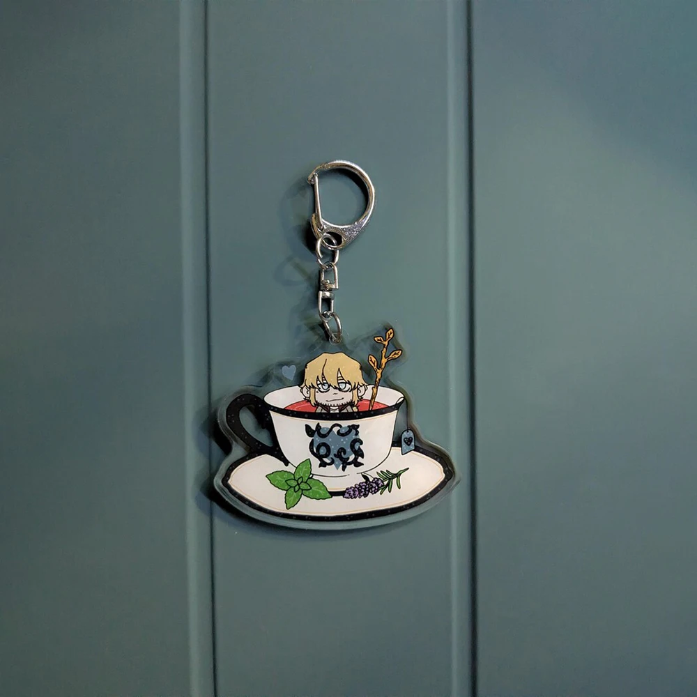 Game Peripheral YKMET Ren Strade Fox Lawrence Acrylic KeyChain Custom Cartoons Creativity Backpack Pendant Accessories Gift view 4