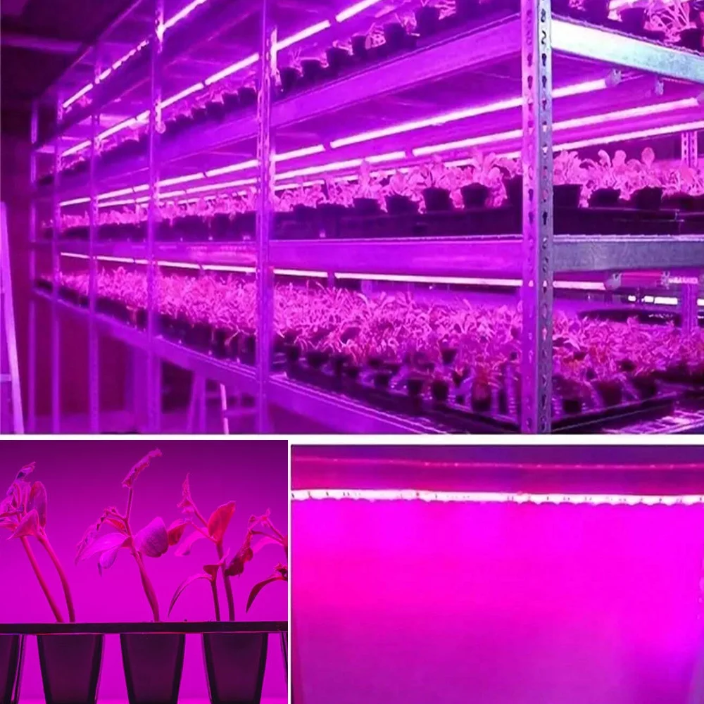 1 unidade de faixa de luz LED para plantas - alimentada por USB, controlada por botão, para plantas, melhora a fotossíntese e promove o crescimento das plantas.