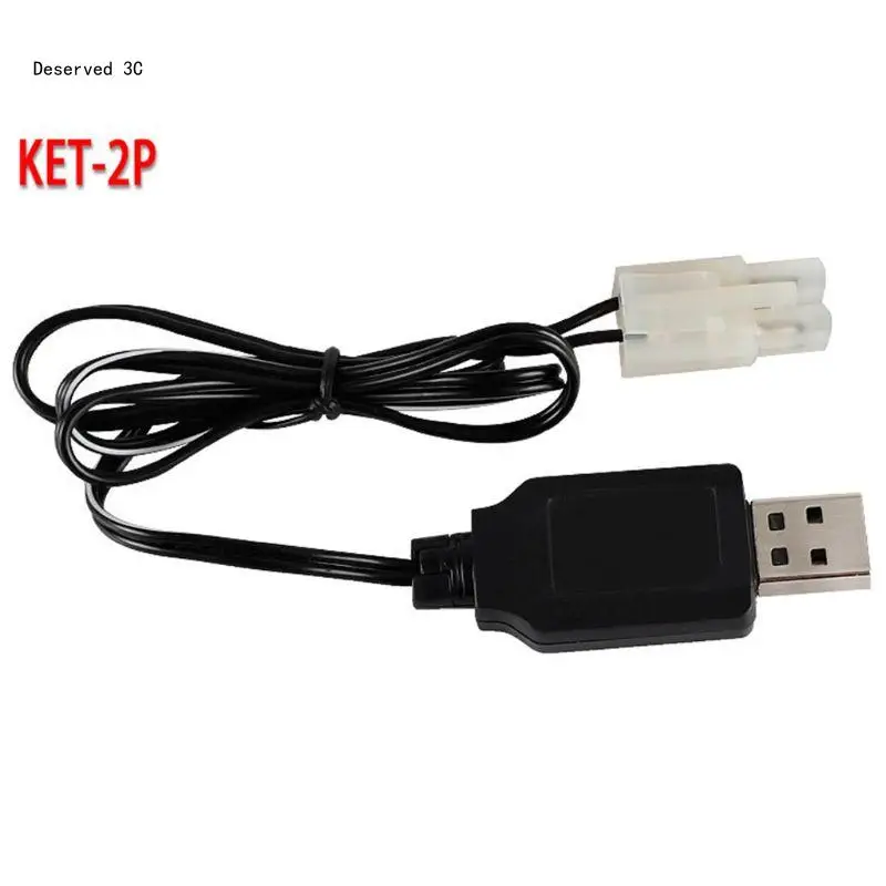 Kabel ładujący Baterie Ładowarka USB Ni-Cd Ni-MH KET-2P Adapter wtyczki 7,2 V 250