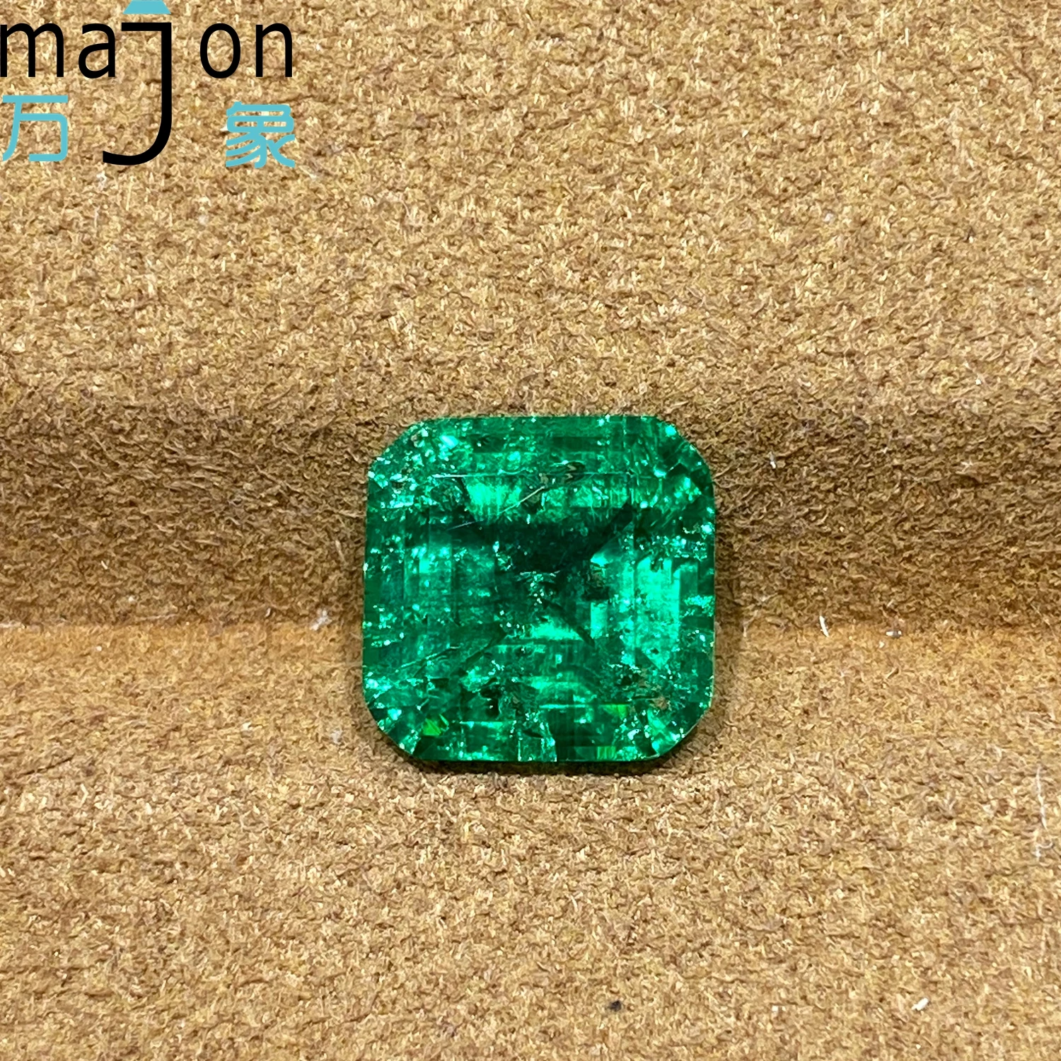 

Hydrothermal Asscher Cut Lab Grown Emerald Loose Gemstones Synthetic Columbia Emerald Stone With AGL Certificate for jewelry