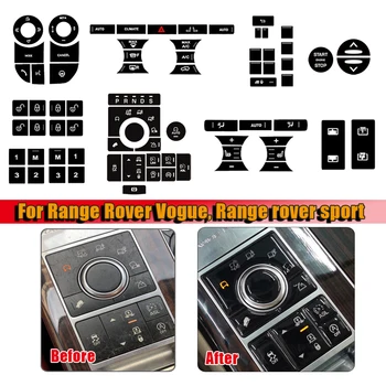 Button Sticker For Range Rover Vogue L405 2014 to 2017 Interior Cover For Range Rover Sport Accessories L494 Gear Terrain Switch